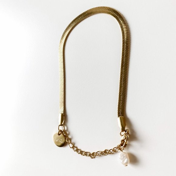 Lucy Herringbone Snake Bracelet - Picture 3 of 3